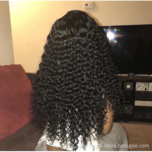 Li queen hair Raw unprocessed virgin peruvian hair bundles Jerry curly  hair bundles with closure